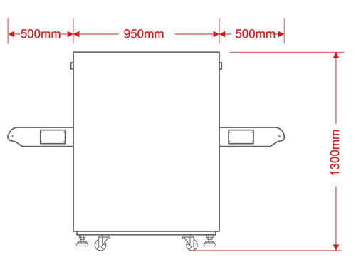 LD-6550A通道式X光安检机尺寸