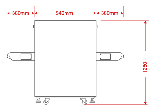 LD-5030A通道式X光安检机尺寸图