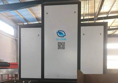 广源物流公司在天眼定制了2台双视角x光安检机