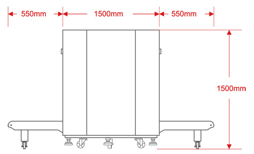 LD-8065通道式X光安检机尺寸