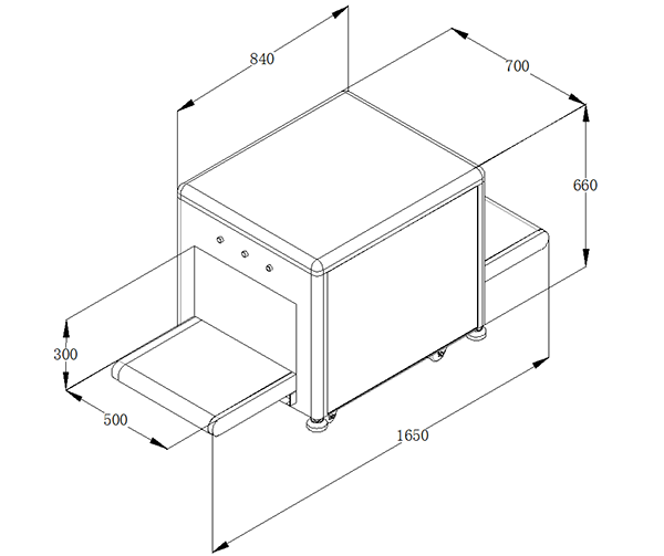 LD-5030M通道式X光安检机尺寸